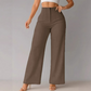 ⏰🎁Dames Effen Kleur Casual Broek met Wijde Pijpen