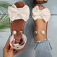 Stijlvolle sandalen met een enkelbandje met parels