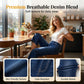 🥳ZOMER-UITVERKOOP🥳💞MEER DAN 50.000 VERKOCHT!💥50% KORTING! 🔥Damesjeans met wijde pijpen en korte lengte, zonder rits