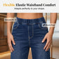 🥳ZOMER-UITVERKOOP🥳💞MEER DAN 50.000 VERKOCHT!💥50% KORTING! 🔥Damesjeans met wijde pijpen en korte lengte, zonder rits