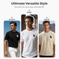 Heren T-shirt met biddende handen print – katoen, casual, symbolisch, veelzijdig