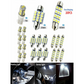 Universele LED-verlichting voor in de auto, set van 20 stuk