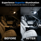 Universele LED-verlichting voor in de auto, set van 20 stuk
