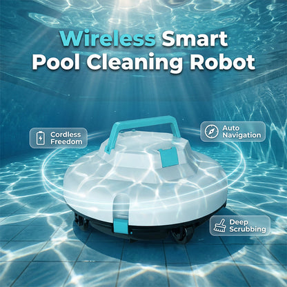 🤖New arrival 60% OFF!🌊Pool Cleaning Robot | Cordless · Powerful Suction · Smart Navigation · One-Touch Start · Easy-to-Remove Filter Basket🏖️
