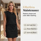 Set bestaande uit een moderne mouwloze top en een rok met trekkoord