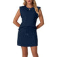 Set bestaande uit een moderne mouwloze top en een rok met trekkoord