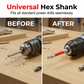 Universal 1/4" Shank Pagoda Hex Bits