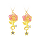 Delicate Rose Pendant Necklace for Women