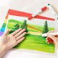 Set met afwasbare, sneldrogende, niet-giftige oliepastel
