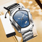 Heren Ruitvormig Quartz Horloge
