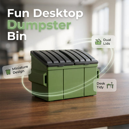 Miniature Dumpster Desktop Trash Can