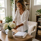 Women's Casual V-Neck Button-Down Top