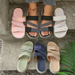 Casual platte sandalen met meerdere bandjes voor dames