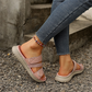 Casual platte sandalen met meerdere bandjes voor dames