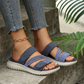Casual platte sandalen met meerdere bandjes voor dames