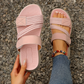 Casual platte sandalen met meerdere bandjes voor dames
