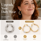 💫 Save 50%! ✨ Twisted Hoop Earrings – Spiral design, lightweight & elegant 💍