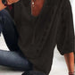 Dames u-neck blouse met mouwen-buy 2 gratis verzending