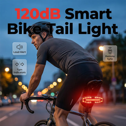 Achterlicht voor de fiets met clax