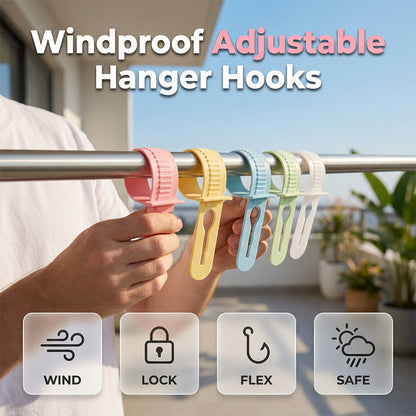 Windproof Anti-Slip Adjustable Clothes Hanger Grip
