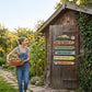 🌿 50% KORTING 🌿 6-delige set houten bloementuinborden – charmante lentevoordeurdecoratie voor muur, hek, balkon, tuin en huis 🌸