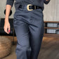 👖🔥 LAATSTE DAG: 50% KORTING! Damesbroek met hoge taille en rechte pasvorm – Casual en veelzijdig voor op kantoor en in het dagelijks leven 🖤
