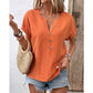 Women's V-Neck Short Sleeve Casual Top