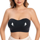 Draadloze bandeau-bh voor dames met afneembare bandjes