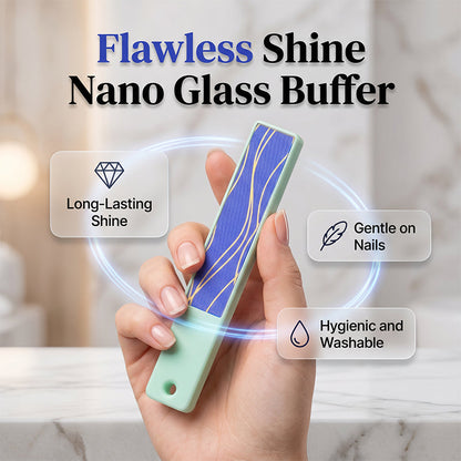 2 stuks draagbare nano glazen nagelbuffers