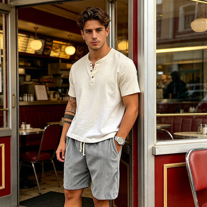 🕰️✨50% OFF – Men's Casual Corduroy Drawstring Shorts – Vintage Style, Modern Comfort! | Soft Texture + Adjustable Waist | Perfect for Any Casual Occasion ✨