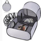 🐱 50% KORTING! 🏠 Opvouwbaar Kattenhuis met Hekwerk – Ademend, Wasbaar & Veelzijdig 🐾