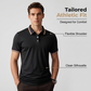 Heren Mode Contrast Revers Sneldrogend Korte Mouw T-Shirt