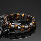 Heren Elastische Tijgeroog Kralen Armband