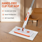Multifunctionele handenvrije platte mop met clipsysteem