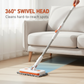 Multifunctionele handenvrije platte mop met clipsysteem
