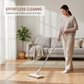 Multifunctionele handenvrije platte mop met clipsysteem