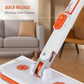 Multifunctionele handenvrije platte mop met clipsysteem