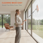 Multifunctionele handenvrije platte mop met clipsysteem