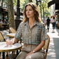 Women’s Casual Loose Fit Collared Blouse for Summer