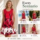 Women's Casual Sleeveless Floral Print Tank Dress