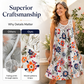 🏵️Elegante mouwloze jurk met bloemenprint voor dames