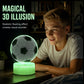 ⚽ 50% KORTING! Glow voetbal-nachtlampje | 3D-holografische illusie | Dynamische RGB-kleurwisseling | Oogvriendelijke LED | Bediening via aanraking en afstandsbediening 🌈✨