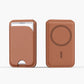 2-in-1 Magnetische PU Lederen Kaarthouder Stand voor Telefoon