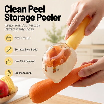 Multifunctional Peeler with Storage Container