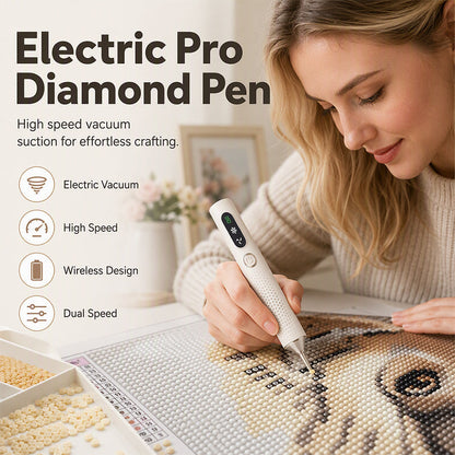 💎 Bespaar 50%! 🖊️ Elektrische diamantpen – Oplaadbaar, draadloos en ergonomisch ✨