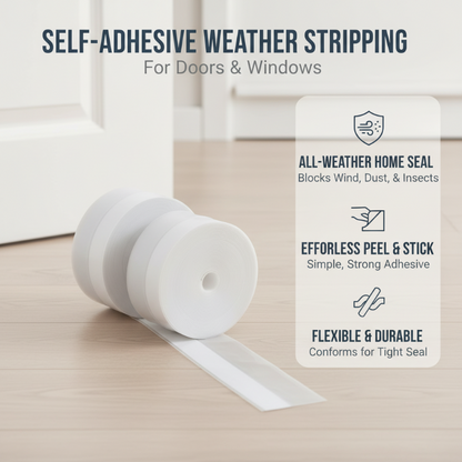 🔥📉 1+1 GRATIS! Zelfklevende isolatiestrip – 🏠 beschermt tegen tocht, 🌿 verlaagt energierekening, ✅ eenvoudig te plakken!