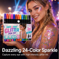 🎨 KOOP 1, KRIJG 1 GRATIS! ✨ Glitterstiften voor het gezicht – Dubbele punt, afwasbaar en veilig – Perfect voor kinderen en volwassenen 🧒