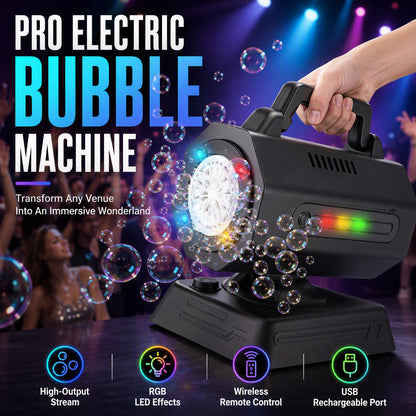 Portable Electric Bubble Machine