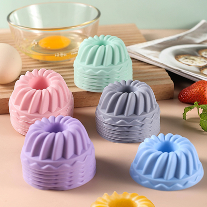 Siliconen bakvormpjes in donutvorm