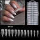 Lange naadloze amandelvormige nageltips